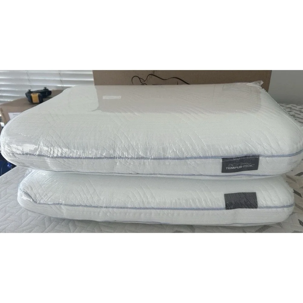 NEW Tempur-Pedic FIRM Cooling Bed Pillow Queen 2 Pack New in Box! Ready to Ship!